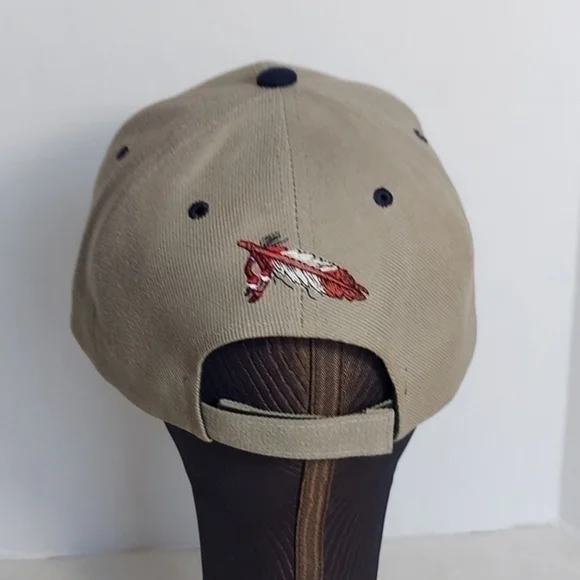 Texas Head Wear Western Native American Inspired Tan Baseball Cap with appliques - Picture 6 of 10